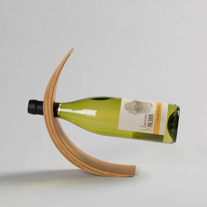 Modern Wooden Wine Bottle Rack