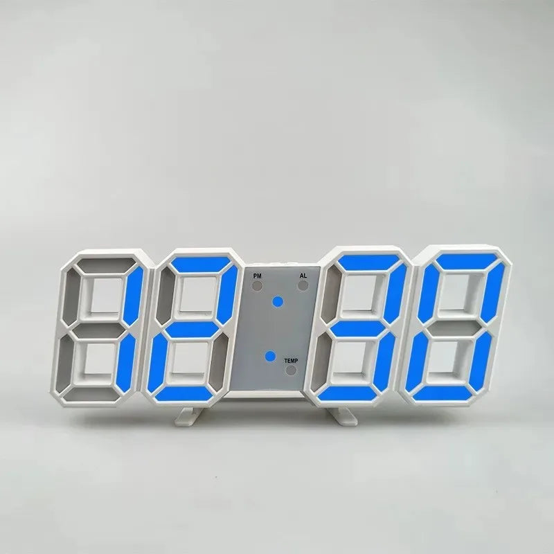 Nordic LED 3D Digital Table Clock with Alarm