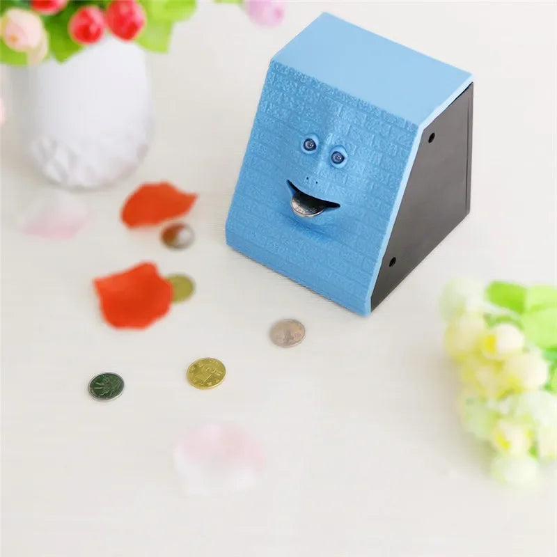 Interactive Human Face Piggy Bank