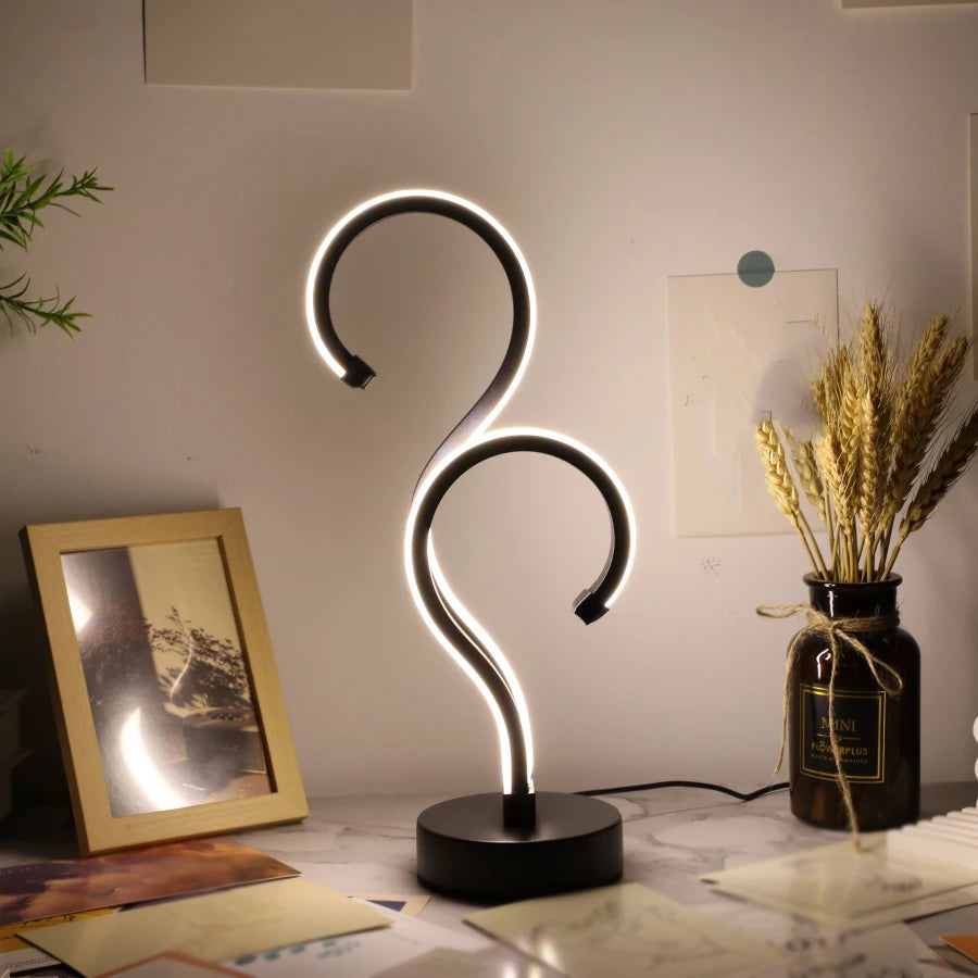 Creative Double Question Mark Desk Lamp