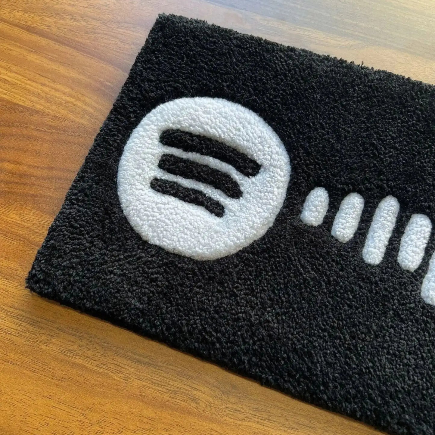 Handmade Spotify Music Code Rug