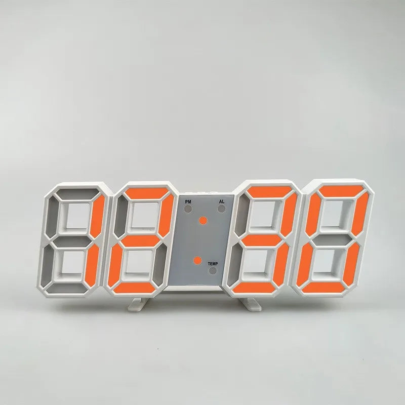 Nordic LED 3D Digital Table Clock with Alarm