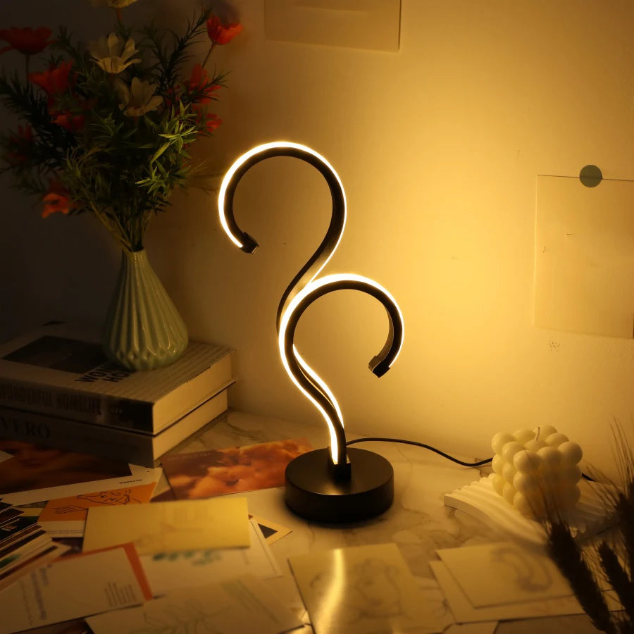 Creative Double Question Mark Desk Lamp