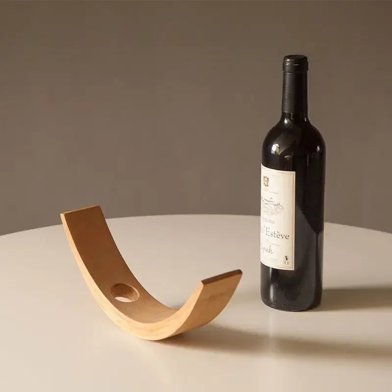 Modern Wooden Wine Bottle Rack