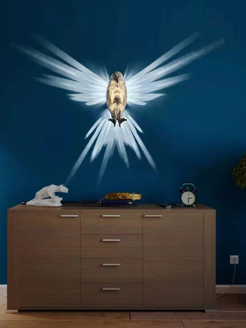 3D Owl & Eagle Shape Projector Lamp